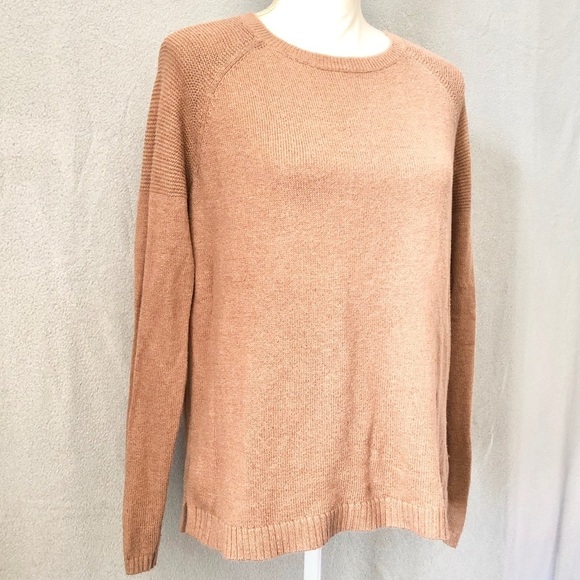 Old Navy Cotton Crewneck Tan Brown Sweater - Picture 2 of 12